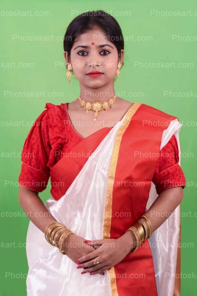 Close Traditional Hindu Girl Stock Image