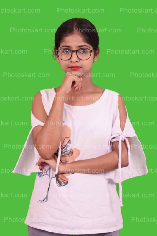 vector illustration of a cute girl in V-sign poses, line art Stock Vector |  Adobe Stock