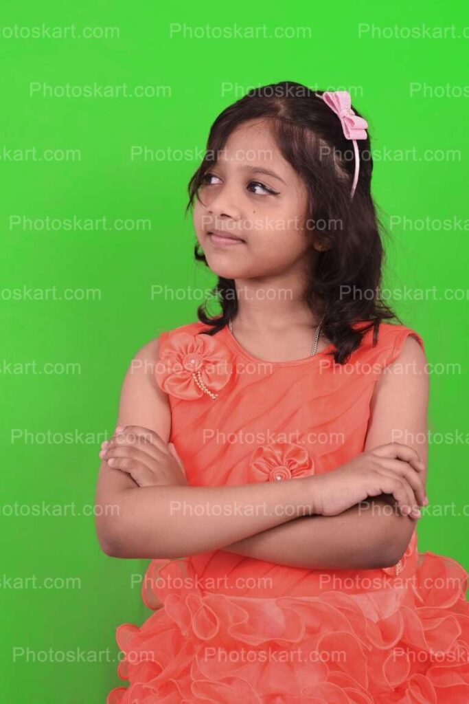 Cute Indian Girl Posing Indoor Stock Image
