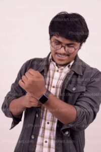 indian-musculer-boy-wearing-watch-stock-image