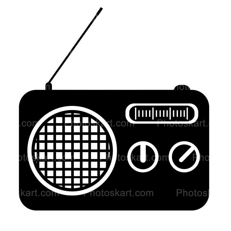 Radio Free Vector Illustration