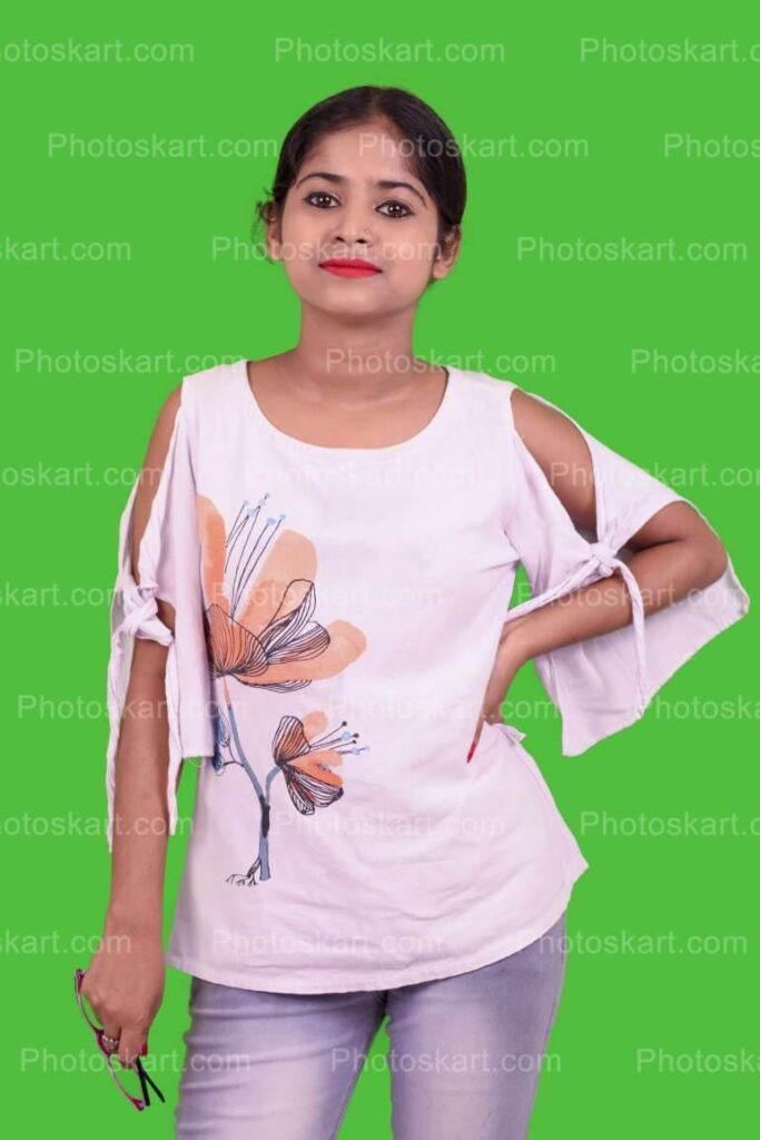 Smart Indian Girl Indoor Photoshoot Royalty Free Image