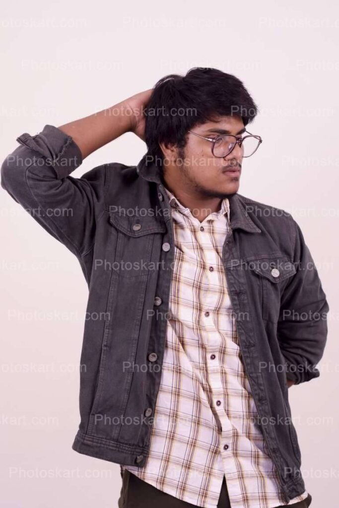 Smart Musculer Boy Posing Stock Image