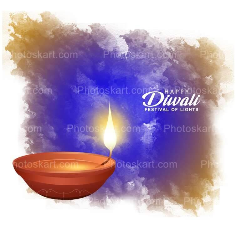 Abstract Color Background Diwali Greetings
