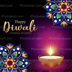 beautiful happy diwali special greeting vector