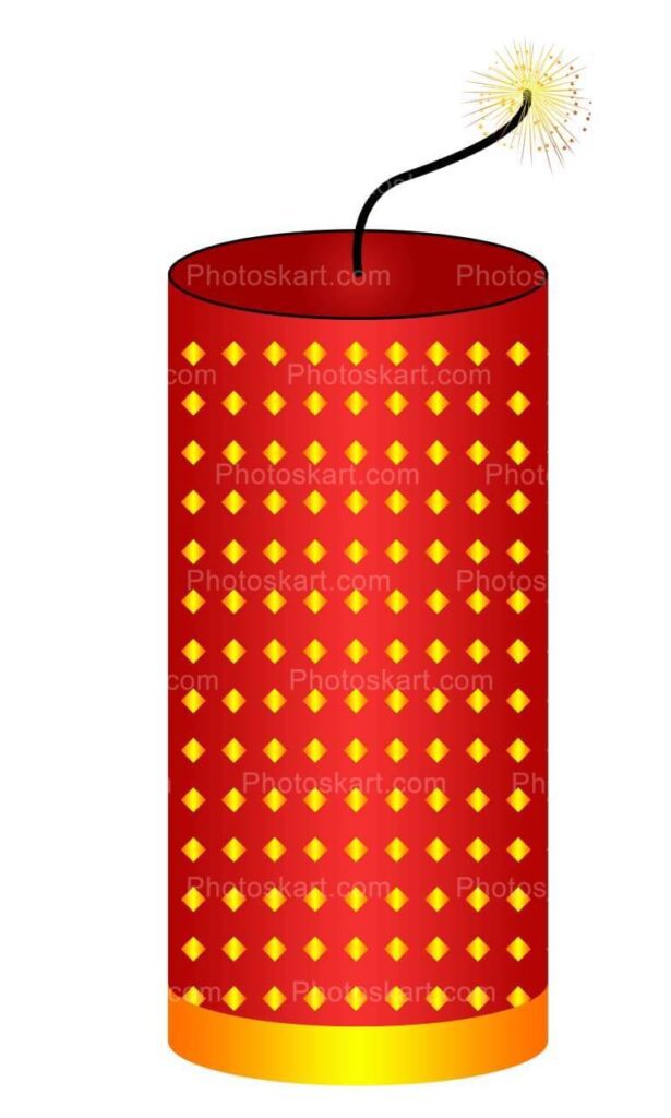 Diwali Special Red Crackers Free Illustration