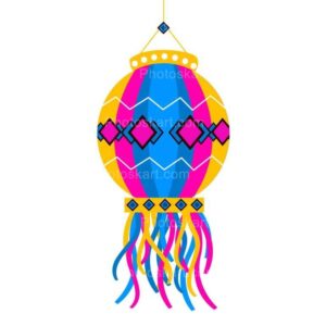 free coluful lantern stock illustration