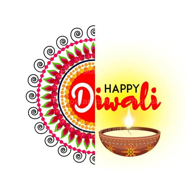 Free Download Diwali Poster With Mandala