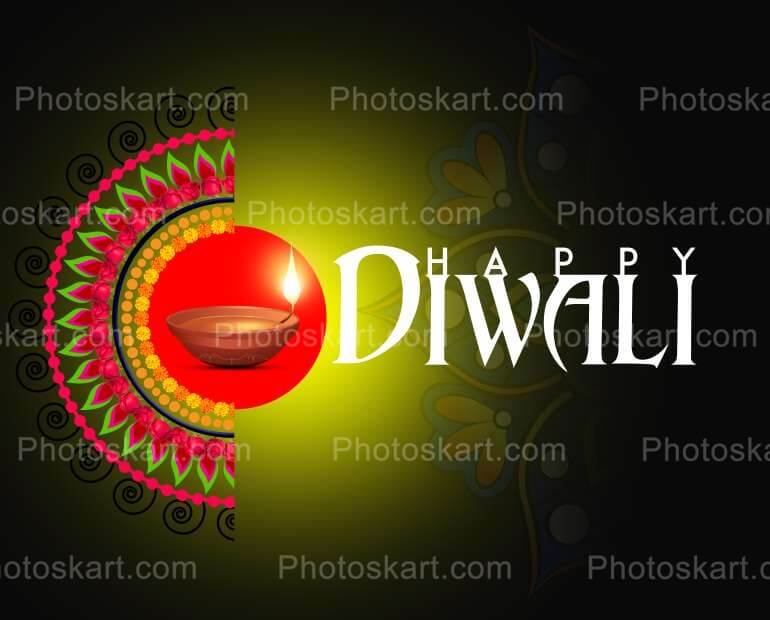 Free Unique Happy Diwali Wishes With Mandala