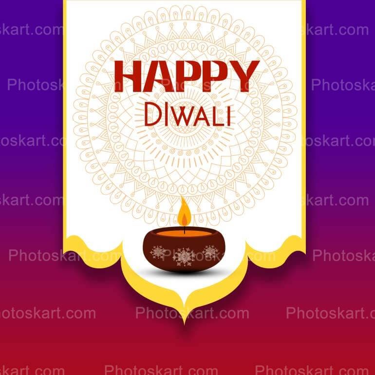 Happy Diwali Celebration Free Vector Stock Image