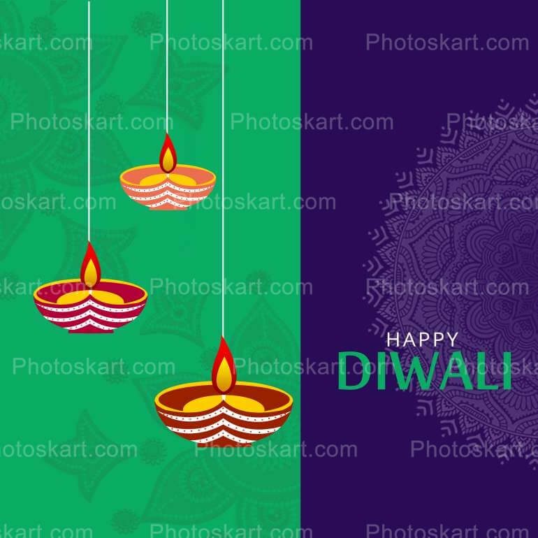 Happy Diwali Festive Greeting Vector