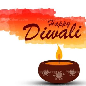 happy diwali greeting with creative color splash