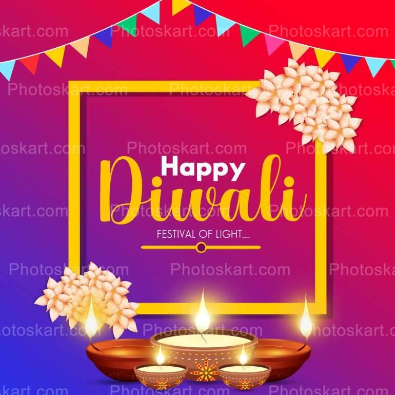 Indian Religious Diwali Festival Stock Greeting