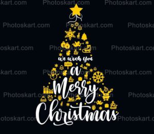 black background christmas tree text image