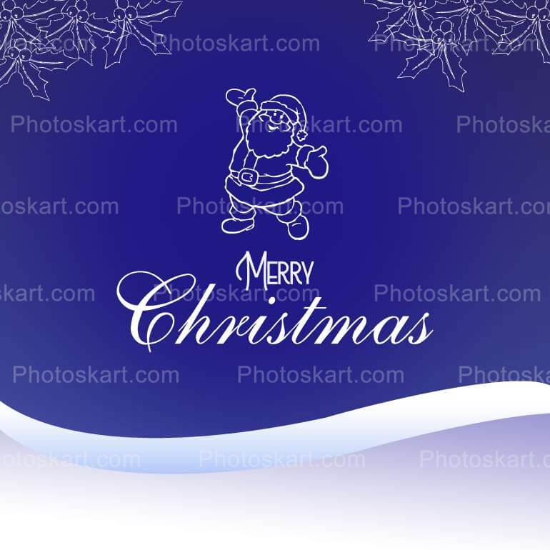 Blue Background Christmas Tree Free Vector