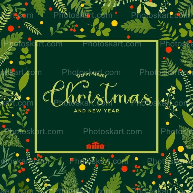 Christmas And New Year Free Vector Image