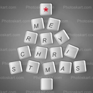 christmas tree making with keyboard free vector