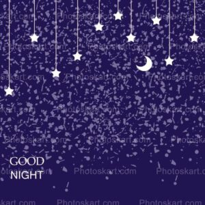 night starry sky good night free vector