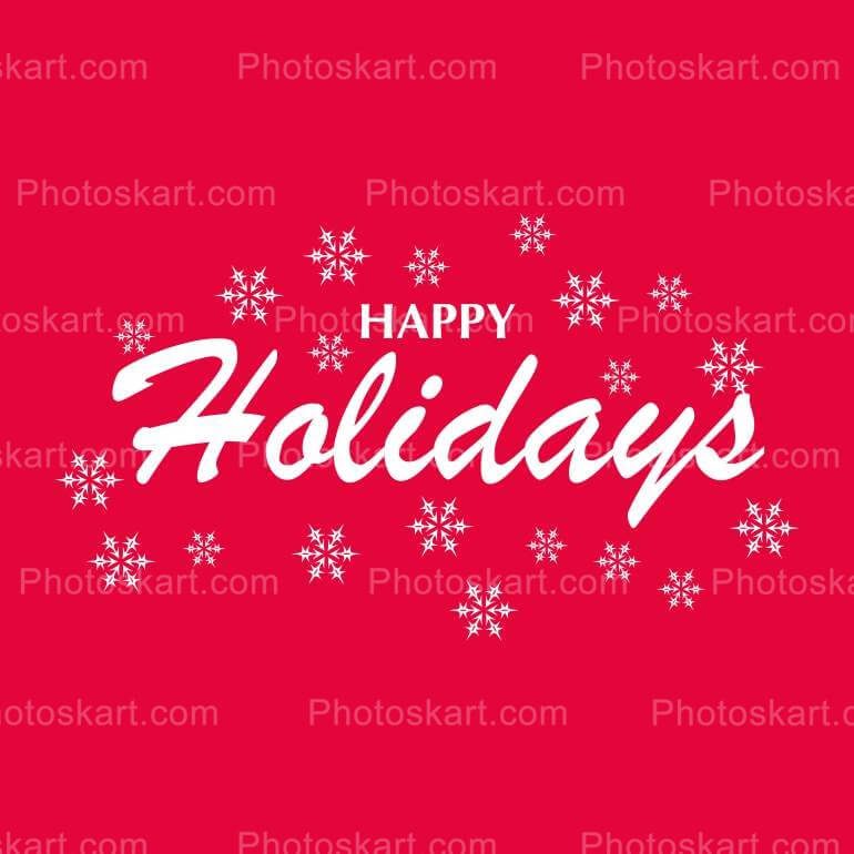 Red Background Happy Holidays Word Free Images