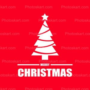 red-background-white-christmas-tree-free-image-2