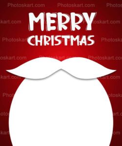 santa claus beard with red background image