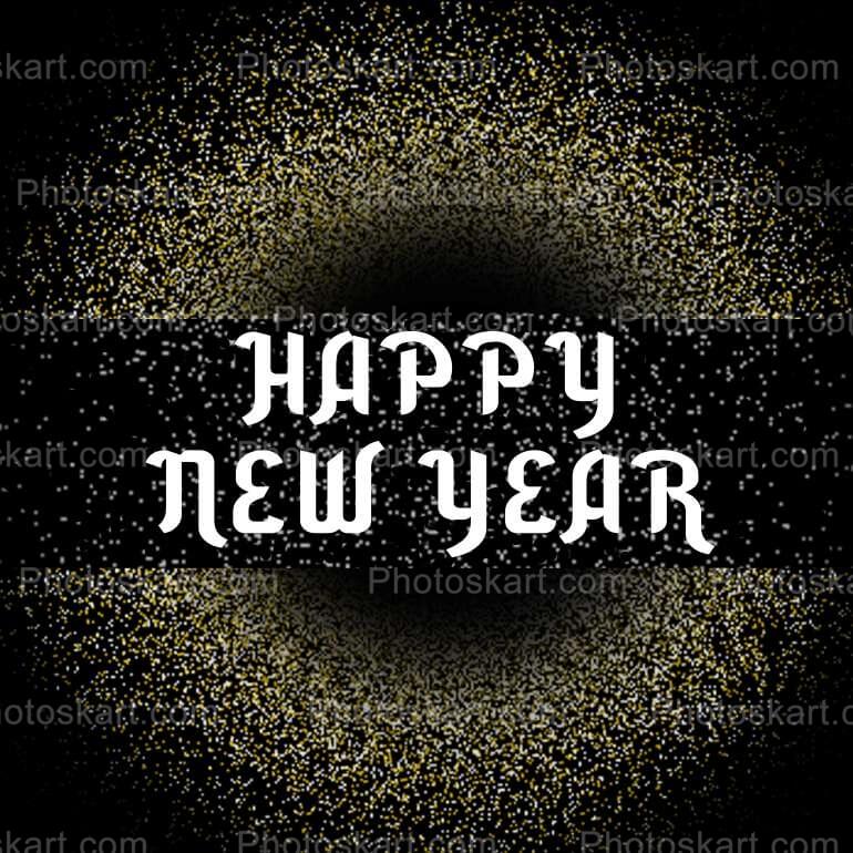 Sparkling Black Background New Year Free Images