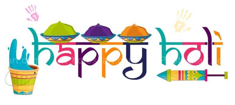 Happy Holi Colorful Wishing Free Image