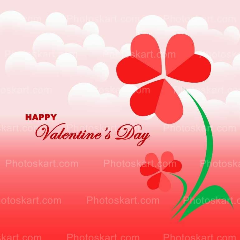 Red Flower For Valentines Day Free Image