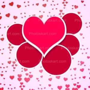 red heart circle background valentine day image