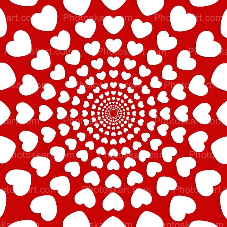 Seamless Round Pattern Valentine Day Image