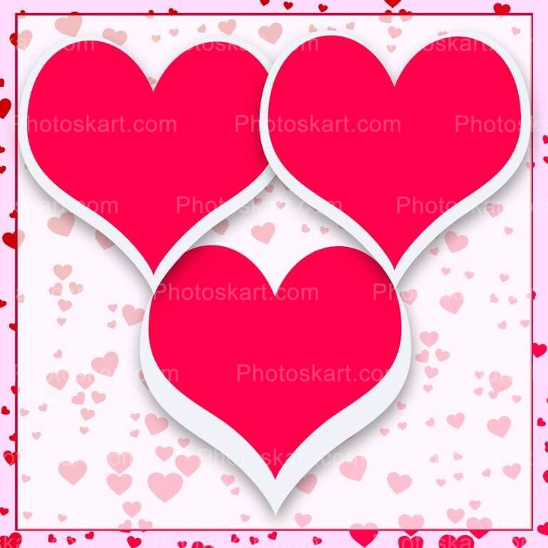Valentine Day Special Red Heart Background Image
