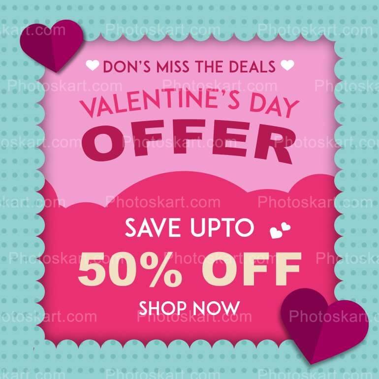 Valentines Day Sale In Frame Free Image