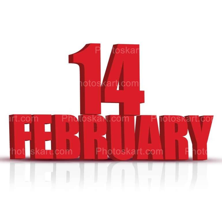 White Background 14 February Free Image