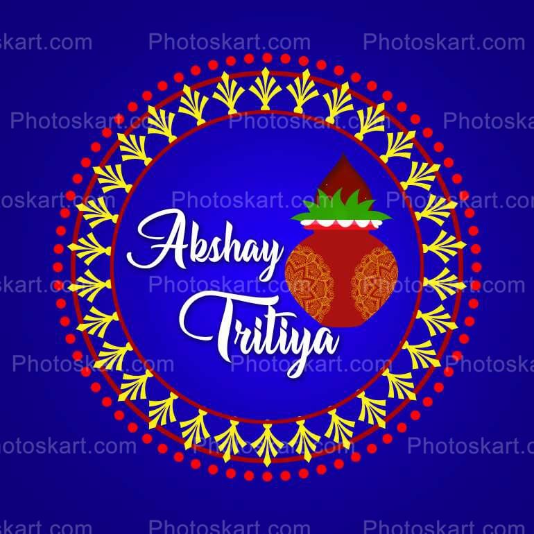 Akshay Tritiya Blue Background Free Vector