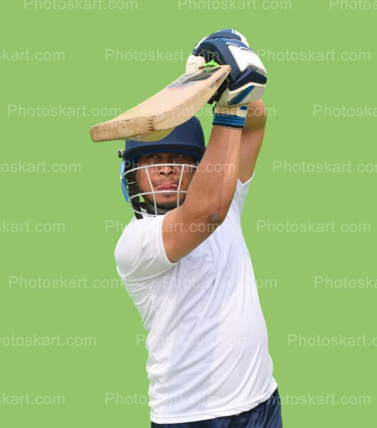 Cricket Coach Batting Stroke Pose Photoshoot