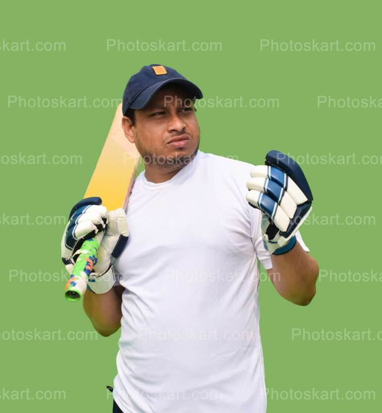 Cricket Coach Holding Bat Shoulder Photography