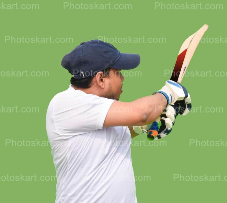 Cricket Coach Teaches Bat Masterstroke Pose
