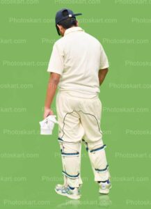 cricket player back pose for photoshoot