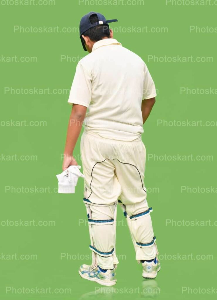 Cricket Player Back Pose For Photoshoot