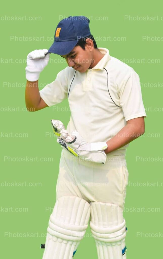 Cricket Player Standing Pose For Photoshoot