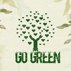 save the tree and go green free vector image
