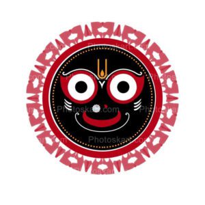 white background jay jagannath face free vector