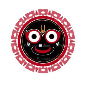 white background jay jagannath face free vector