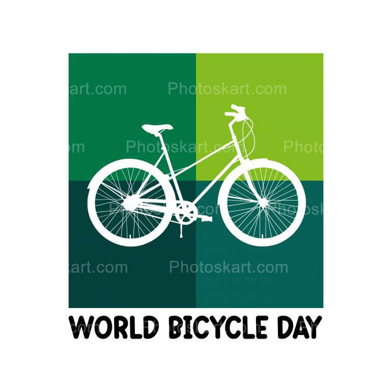 Bicycle Day Creative Free Vector Image