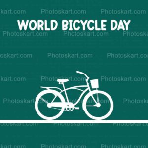 creative poster in world bicycle day