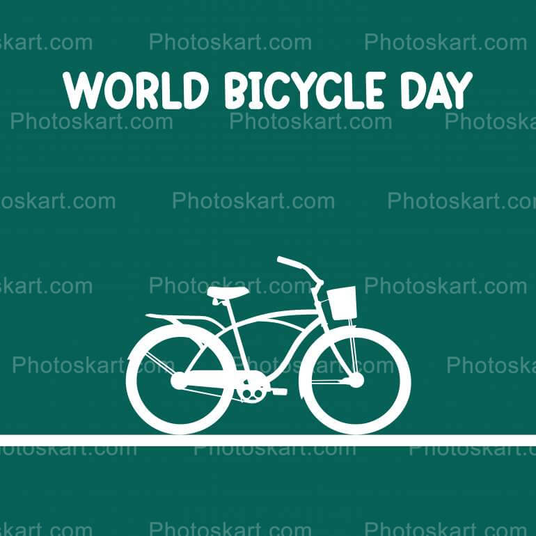 Creative Poster In World Bicycle Day