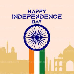 taj mahal background independence day vector