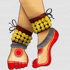 classical-dancer-leg-with-ghungroo-vector-image
