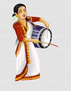women-dhaki-agomoni-royalty-free-image