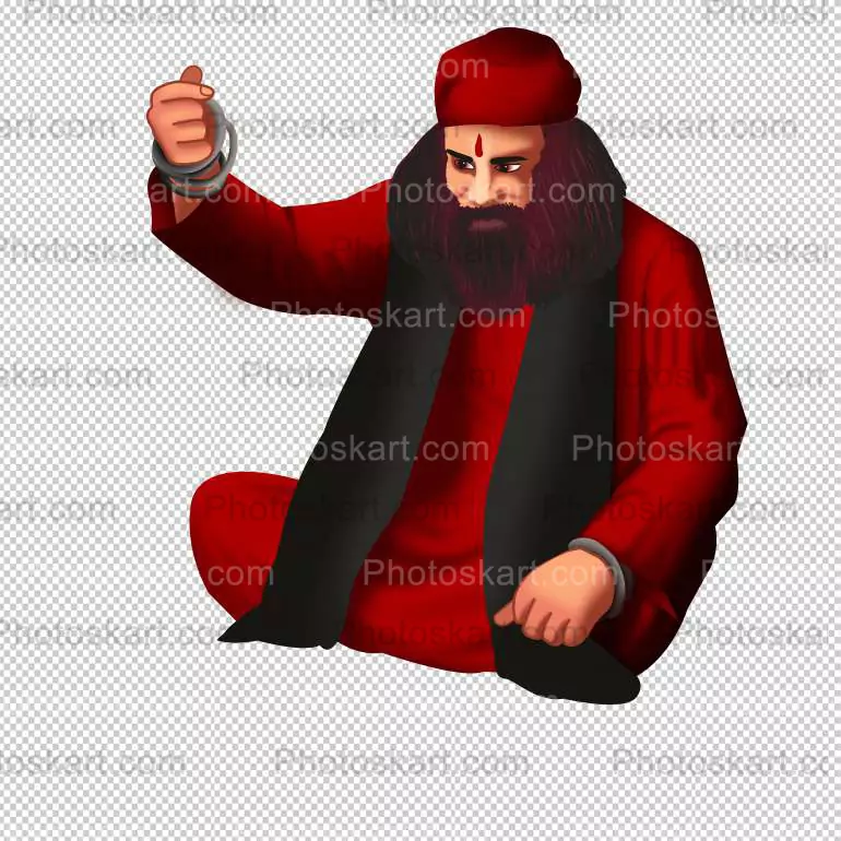 Bengali Tantrik Digital Art Free Vector Image